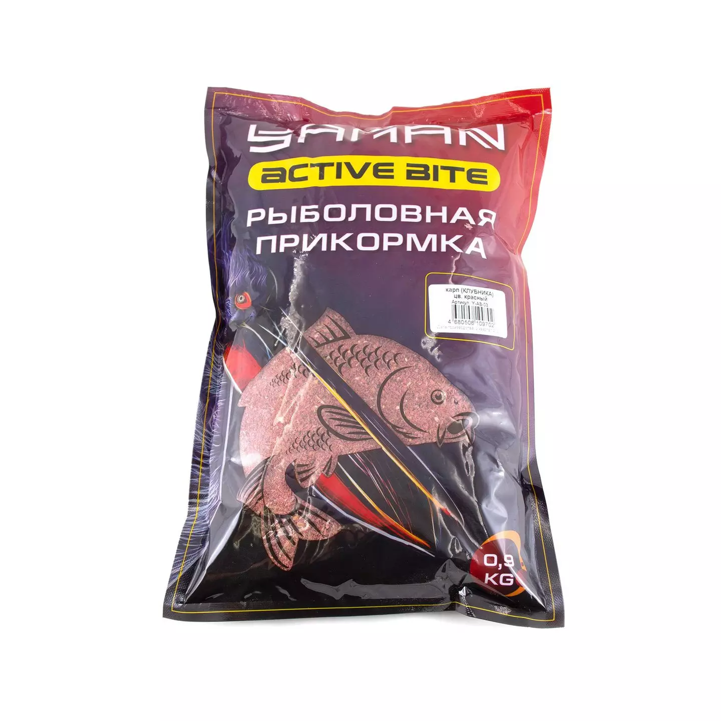 Прикормка для рыбалки Yaman Карп (тутти-фрутти), 900 г