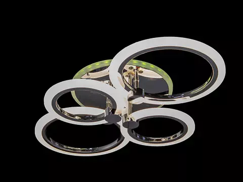 Люстра светодиодная 70Вт хром RGB Галактика К007709 10410025