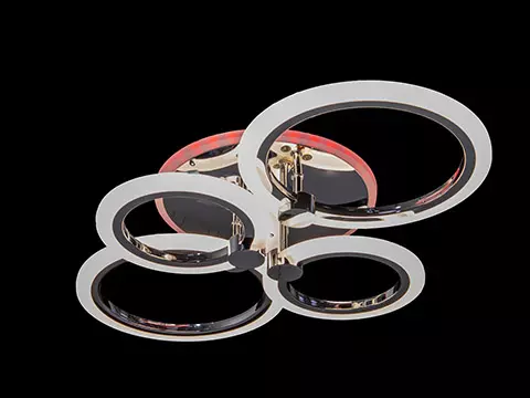 Люстра светодиодная 70Вт хром RGB Галактика К007709 10410025