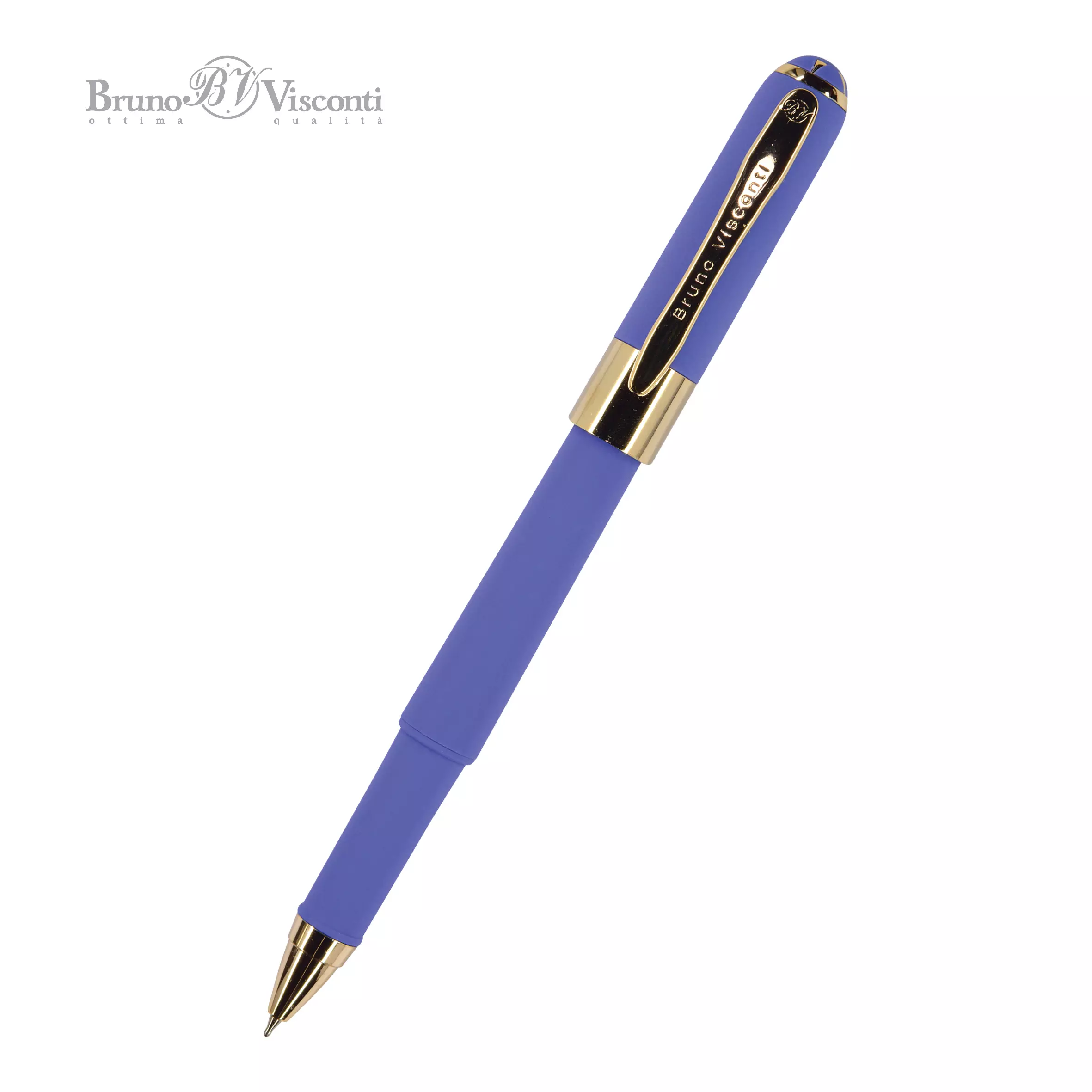 Шариковая ручка синие чернила, BrunoVisconti Monaco, лиловый корпус, 20-0125/17 
