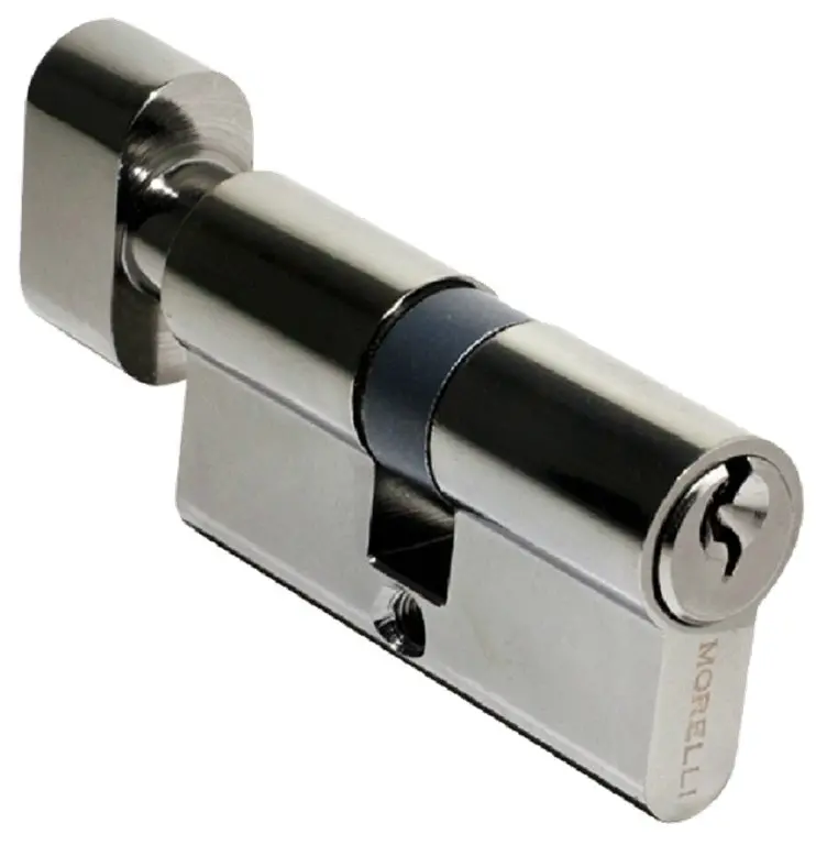 Цилиндровый механизм 60 мм (30/30) ключ/завертка, черный никель MORELLI 60 CK BN