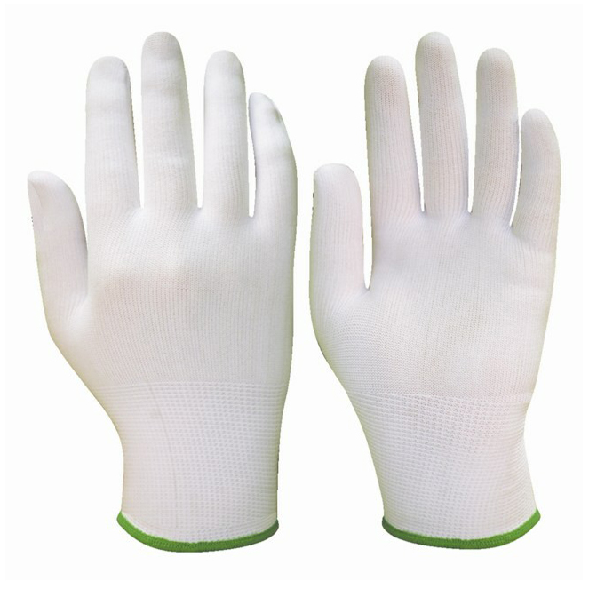 Перчатки МИКРОПОЛ, (TPU-13/MG-162), нейлон, полиуретан частичный, оверлок, цвет белый (8/M)