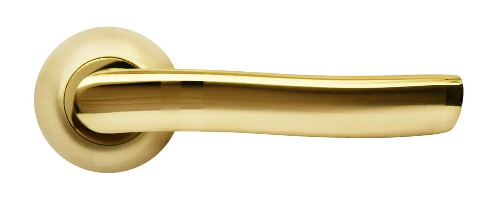 Дверная ручка круг RUCETTI RAP 3 SG/GP матовое золото/золото
