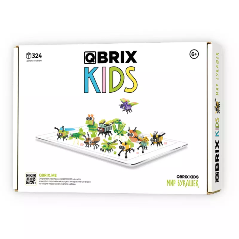 Конструктор Qbrix Kids Мир букашек 30020