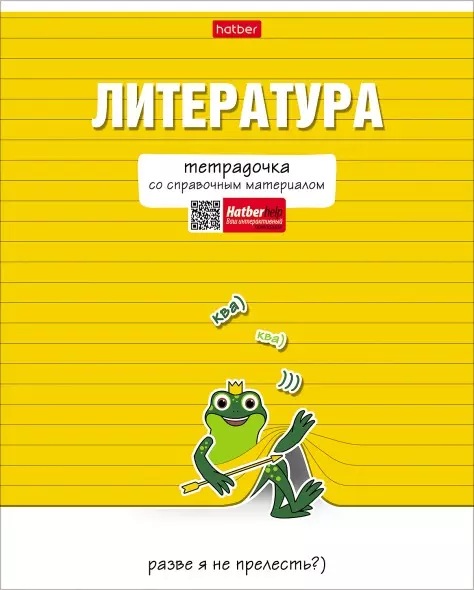 Тетрадь по Литературе 48л А5 со справочником линия 65г/кв.м .-Тетрадочка