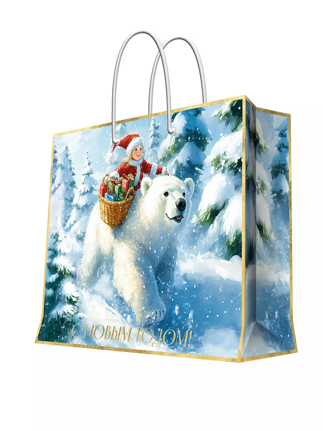 Подарочный пакет 33x26x14см 95779FE