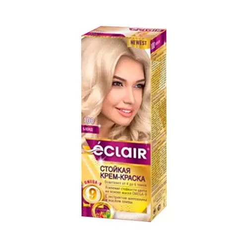 Краска для волос ЕCLAIR с маслом OMEGA 9 10.0 Блонд