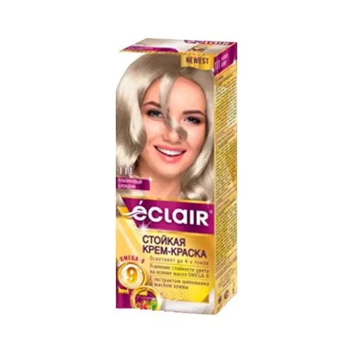 Краска для волос ЕCLAIR с маслом OMEGA 9 11.1 Платиновый блондин