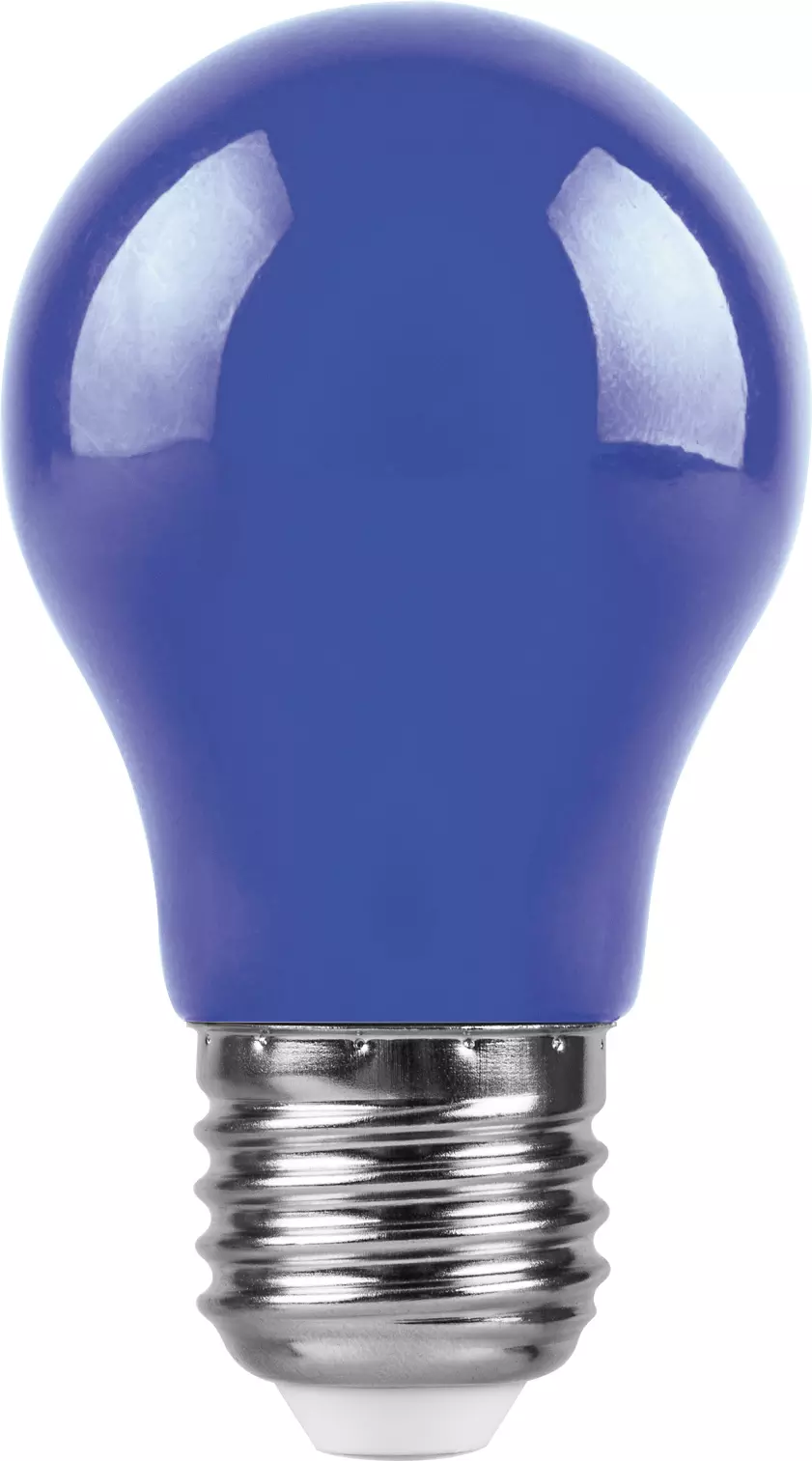 Лампа светодиодная Feron Е27 230В 3Вт шар синий