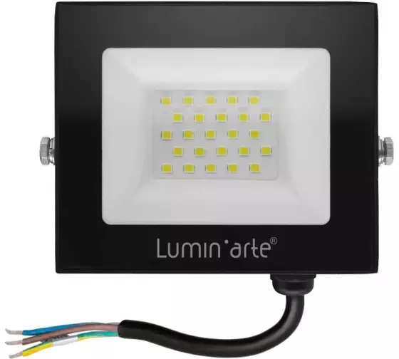 Прожектор светодиодный Luminarte LFL-30W/06 30Вт 5700К IP65 2400лм черный