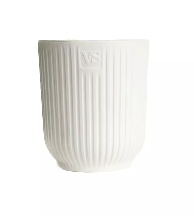 Горшок для цветов 2,4 л с фитильным поливом, D150 мм, дренаж, Эйва VipSet АМО-2,4-01 белый