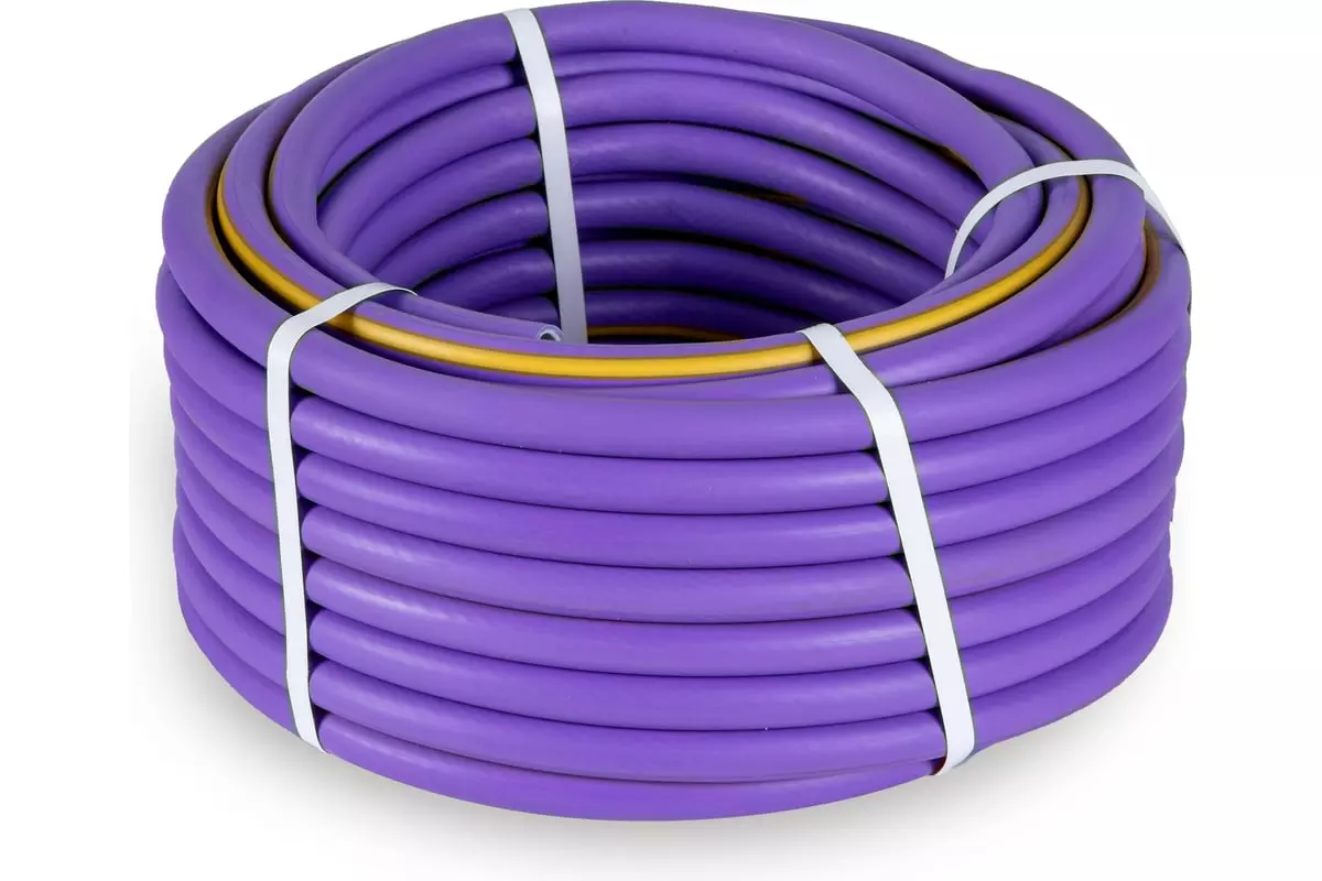 Шланг поливочный ТЭП 3/4" 25 м армированный, 3-х слойный, сирен. Soft Touch "В приДАЧУ" 1206385