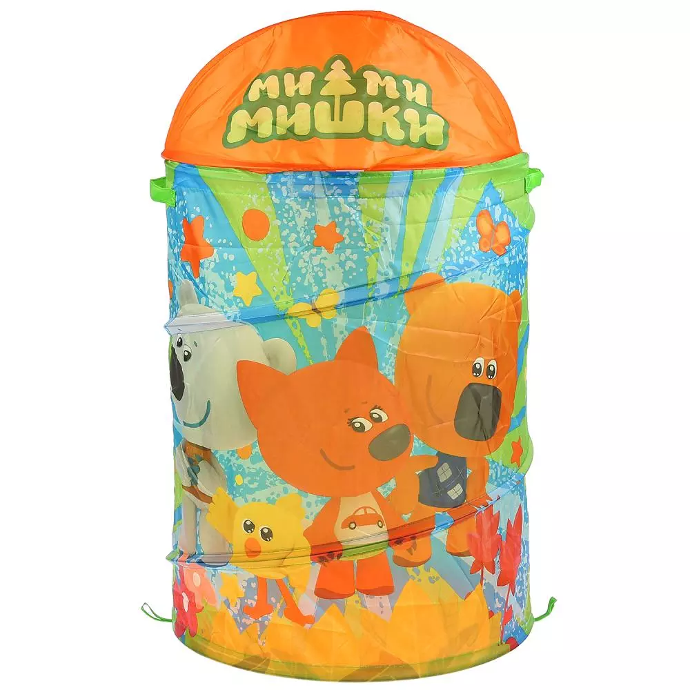 266589 Корзина для игрушек МИМИМИШКИ 43*60см в пак. Играем вместе