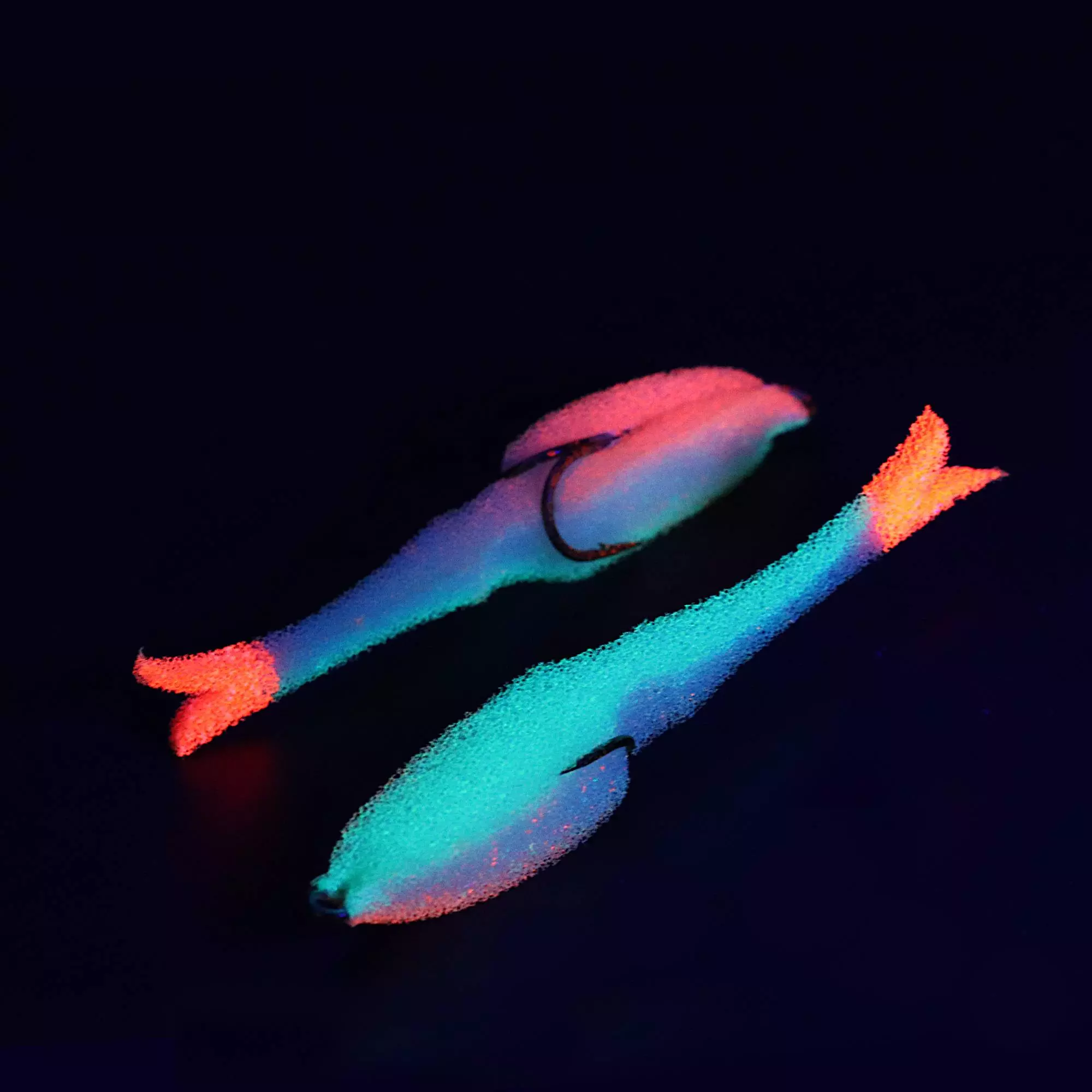 Поролоновая рыбка YAMAN Devious Minnow на двойнике, р. 90 мм, цвет 23 UV (5 шт.)