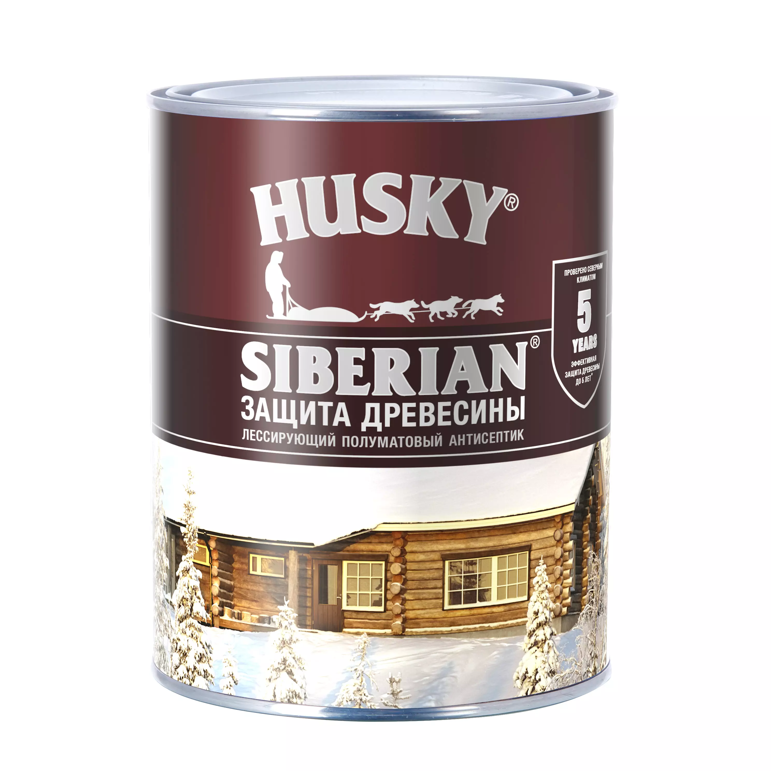 Антисептик Husky Siberian полуматовый палисандр 0,9 л