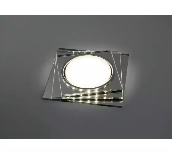 Светильник точечный Feron 40523 GX53 с подсветкой хром/прозрачный