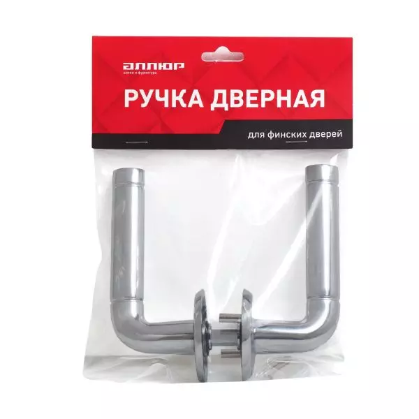 Дверная ручка круг АЛЛЮР 16/028 CP хром для финских дверей
