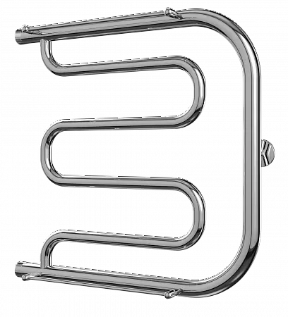 Полотенцесушитель Фокстрот с полкой 1&quot; НР 500х600 мм TERMINUS нерж сталь бок подкл 500, 462076888129