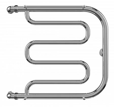 Полотенцесушитель Фокстрот с полкой 1&quot; НР 500х600 мм TERMINUS нерж сталь бок подкл 500, 462076888129