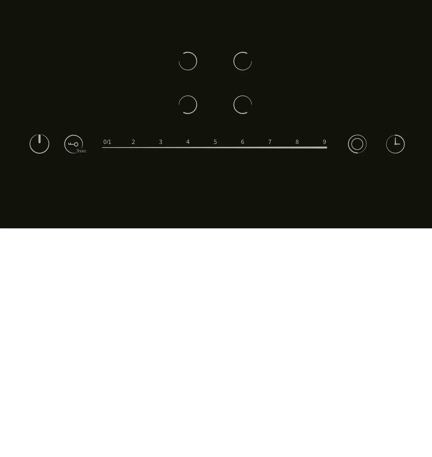 Варочная панель электрическая 4 конфорки Lex EVH 642D BL