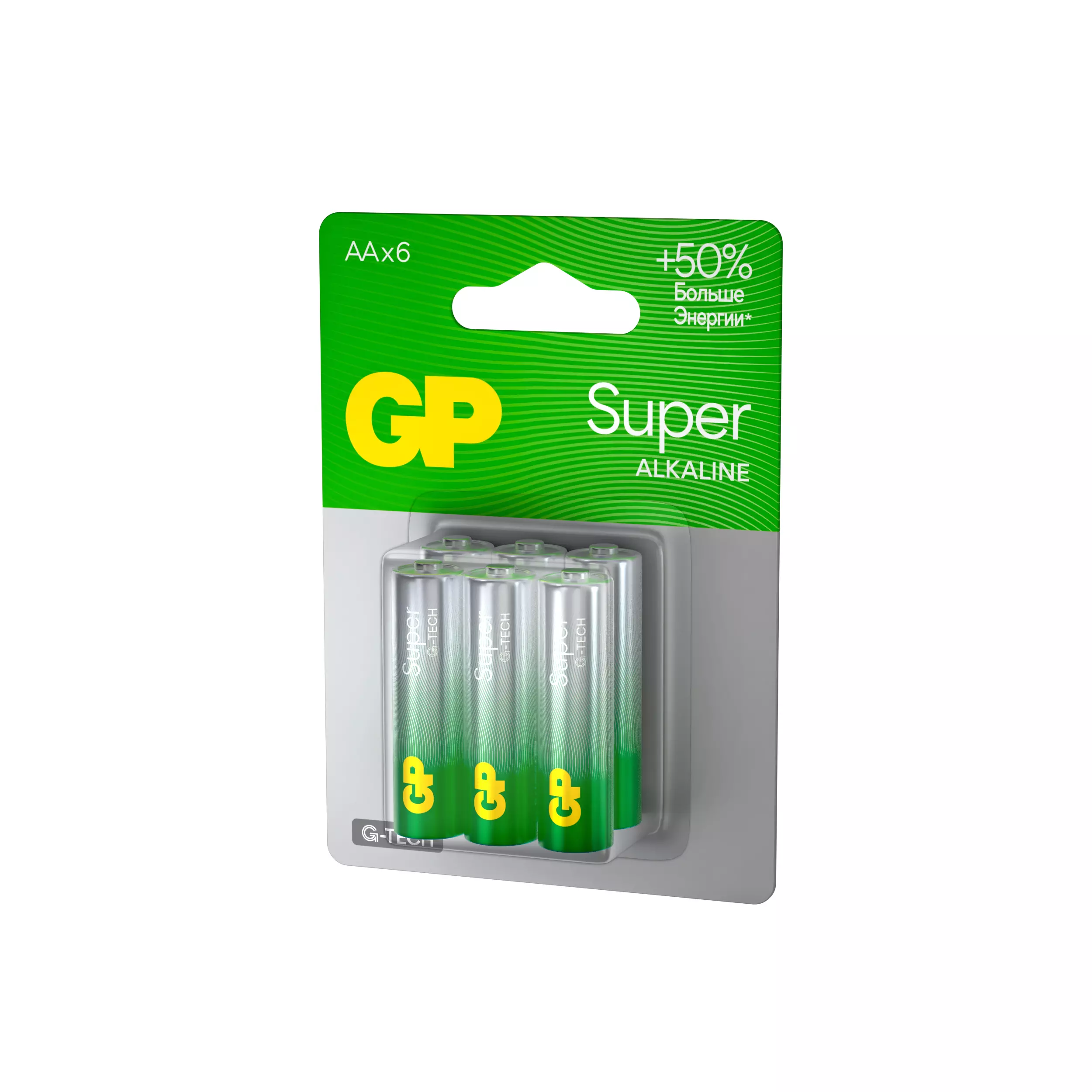 Батарейка АА 6шт GP Super