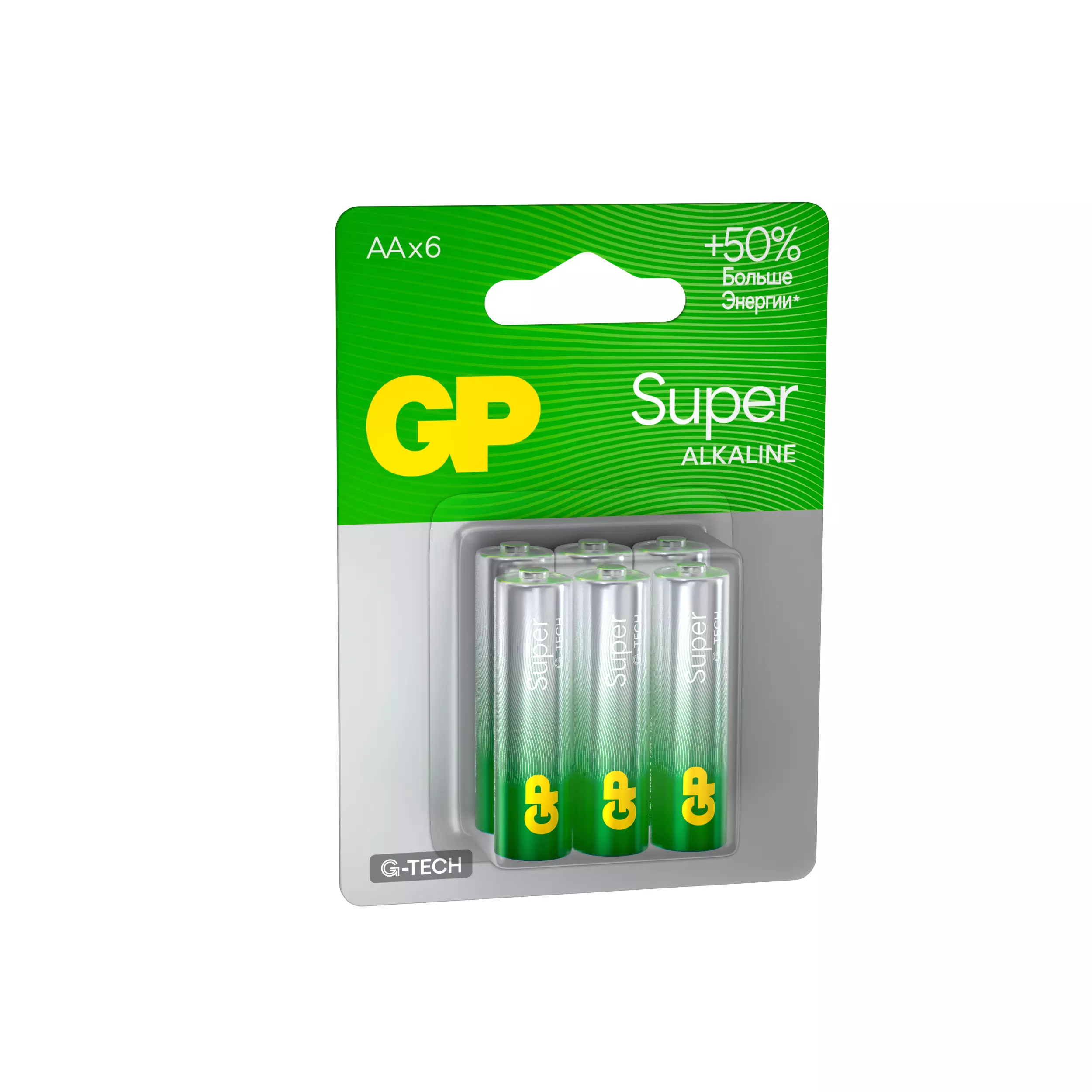 Батарейка АА 6шт GP Super
