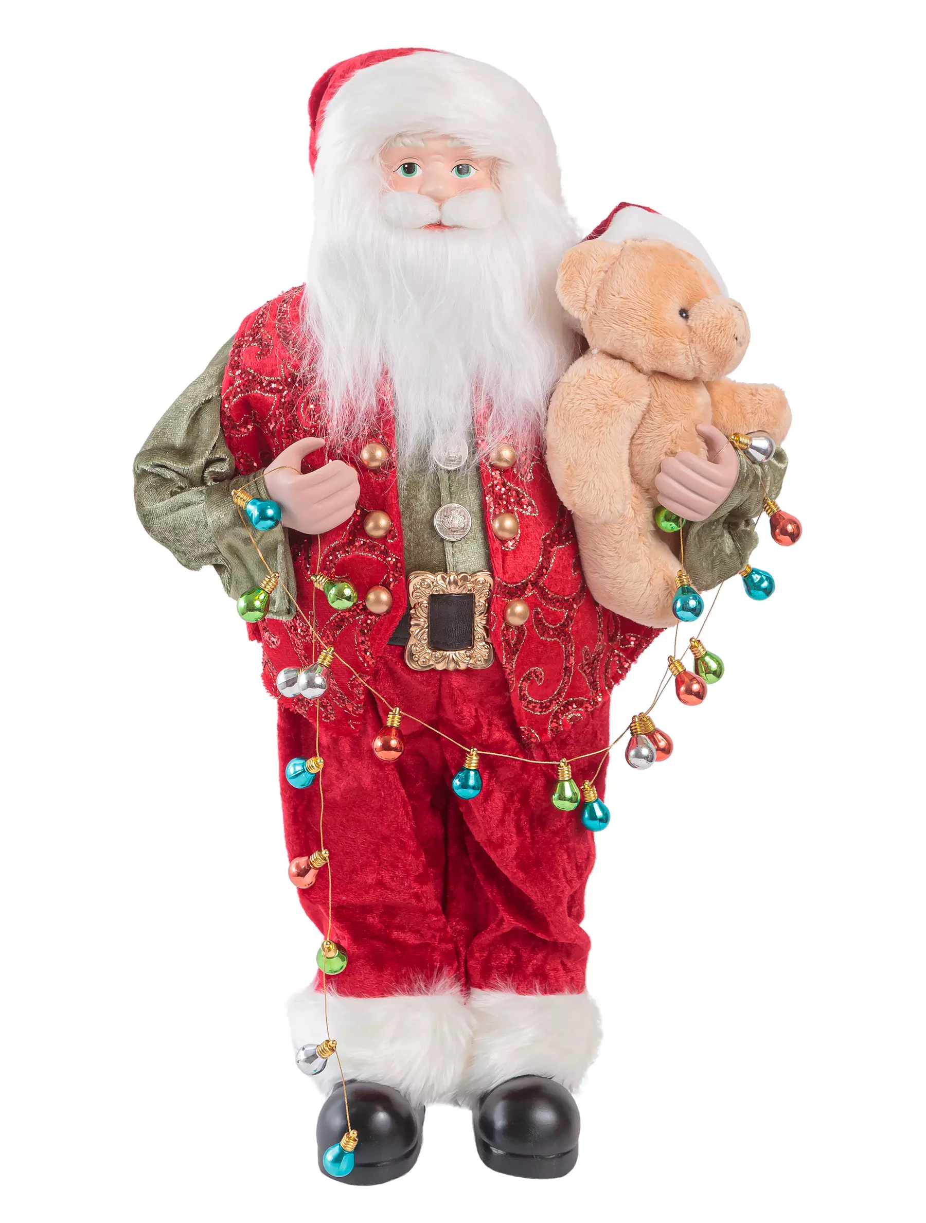 Новогодняя фигурка Дед Мороз (ПВХ, полиэстер) / 26x16x45см 94366