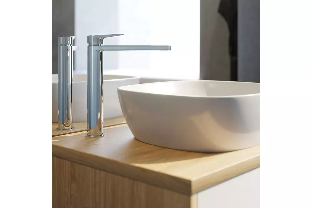 Смеситель для раковины высокий, хром, IDDIS Bridge, BRDSB01i01, латунь