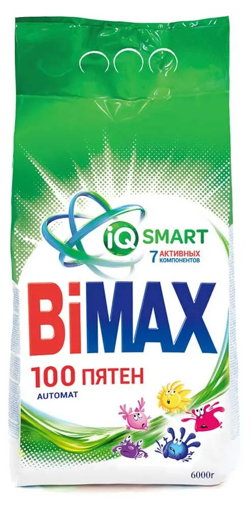 Стиральный порошок автомат BiMax 100 пятен 6 кг