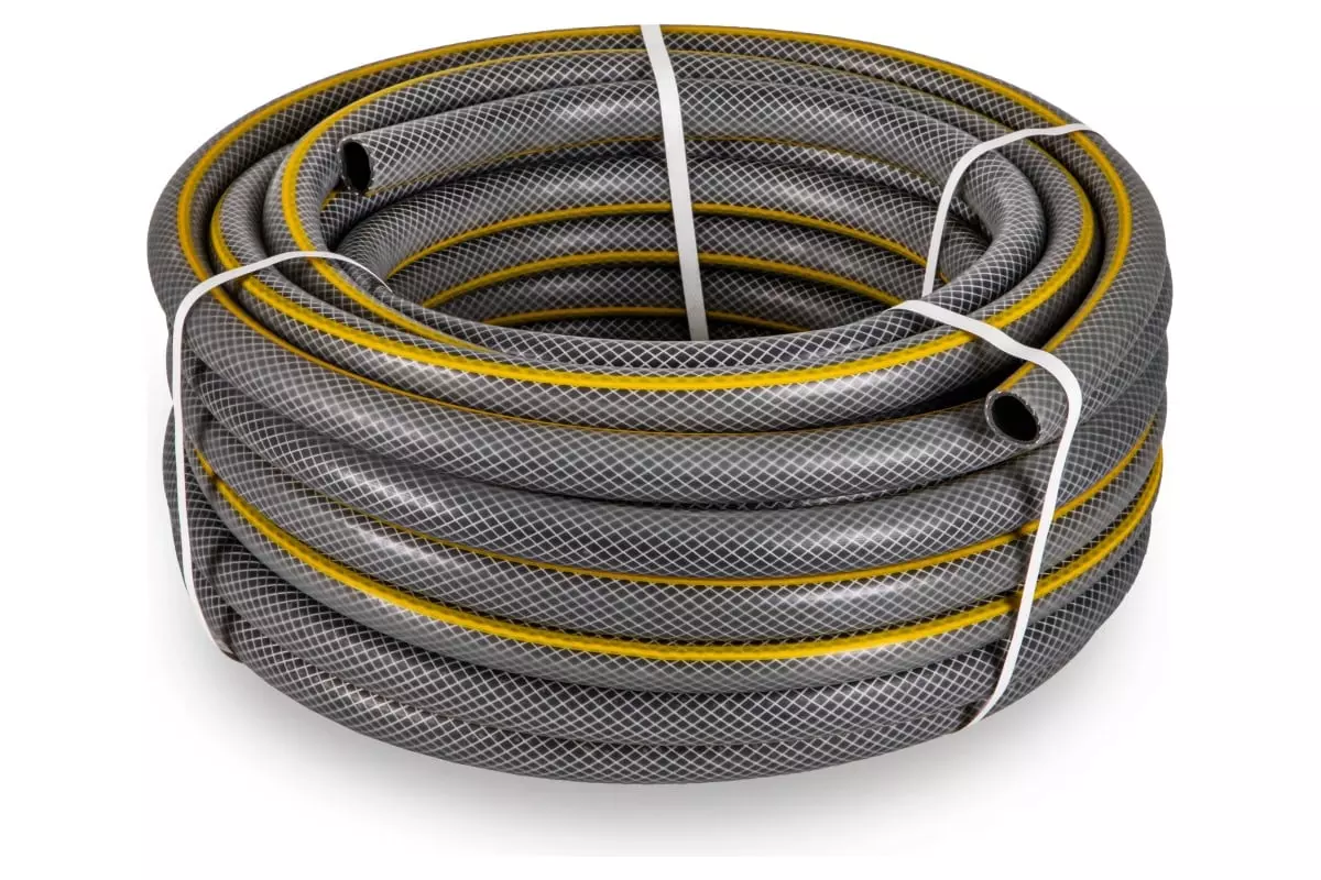 Шланг поливочный ТЭП 3/4" 25 м армированный, 3-х слойный, ULTRA BLACK "В приДАЧУ" 1206386