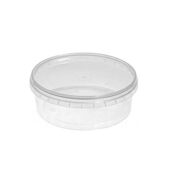 Пластиковая банка пищевая 500 мл прозрачная с крышкой ЦП047585