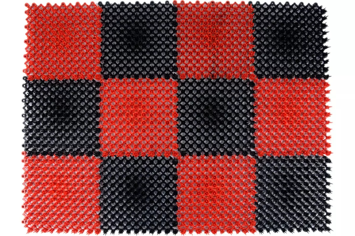 Коврик Gras 54х82 см, красно-черный Blabar