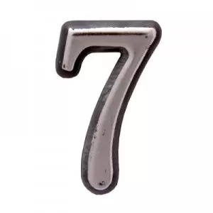 Номер на дверь цифра 7 пластик CP (хром) MARLOK