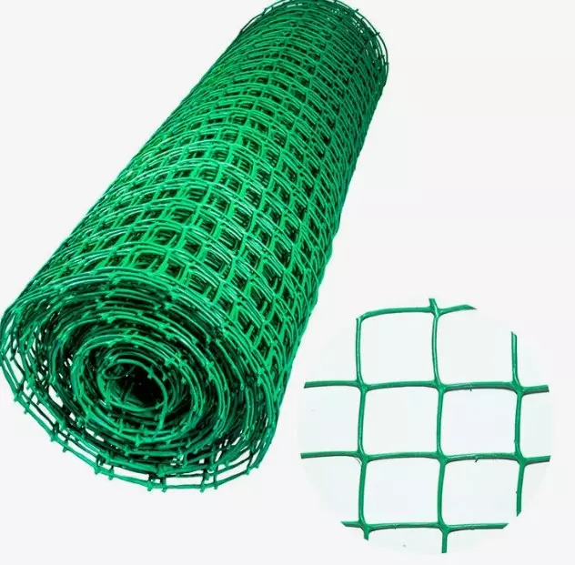 Сетка пластиковая садовая в рулоне, 1*10 м, яч. 50*50 мм, квадрат, зеленая