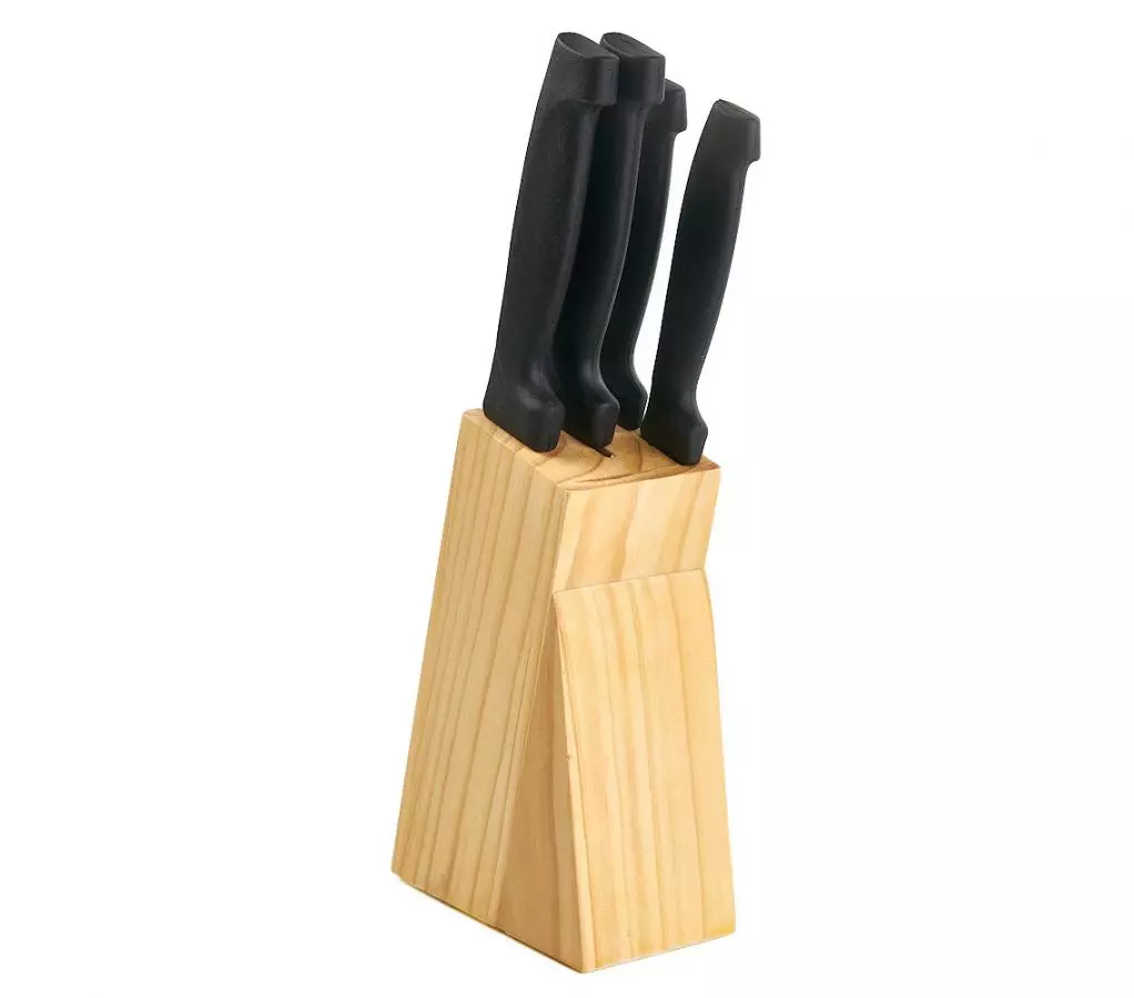 Набор ножей 5пр дер/подс кухонных в под. упак №1 014592