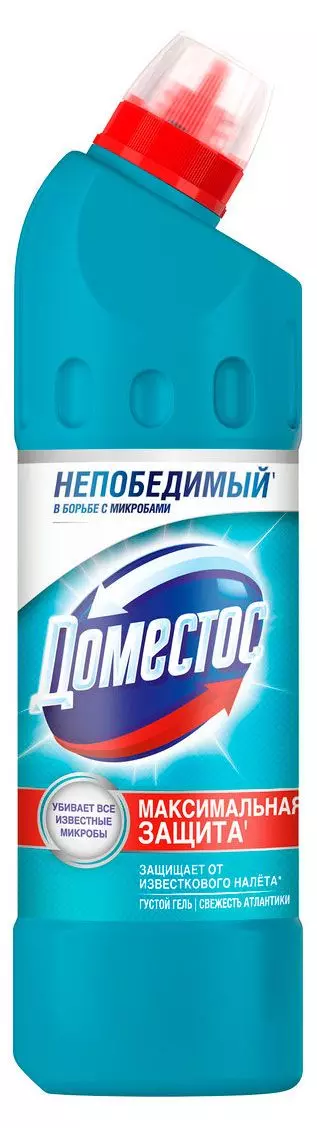 Средство для унитаза ДОМЕСТОС Свежесть Атлантики 24 часа 500 мл
