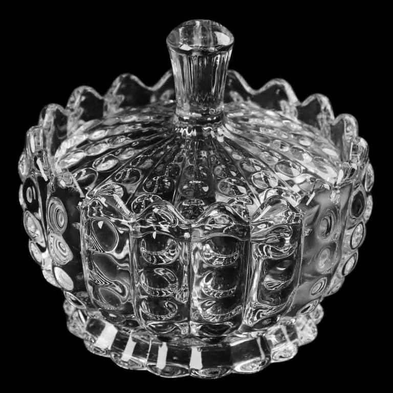 Сахарница/варенница, 11х 8 см, стеклянная, с крышкой, CB-2155A