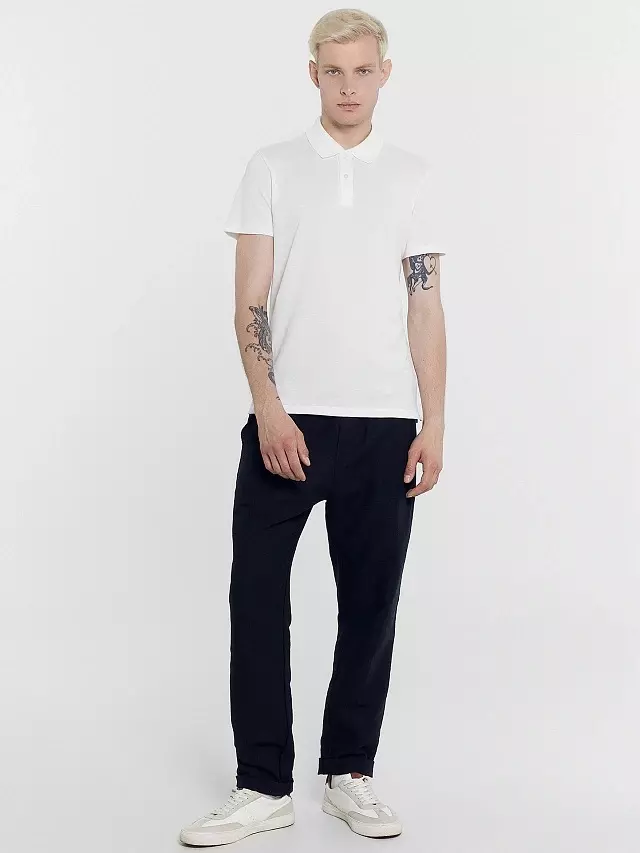 Поло мужское Mark Formelle 111834/1 белый, р-р 108-170/176 (54 / XXL)