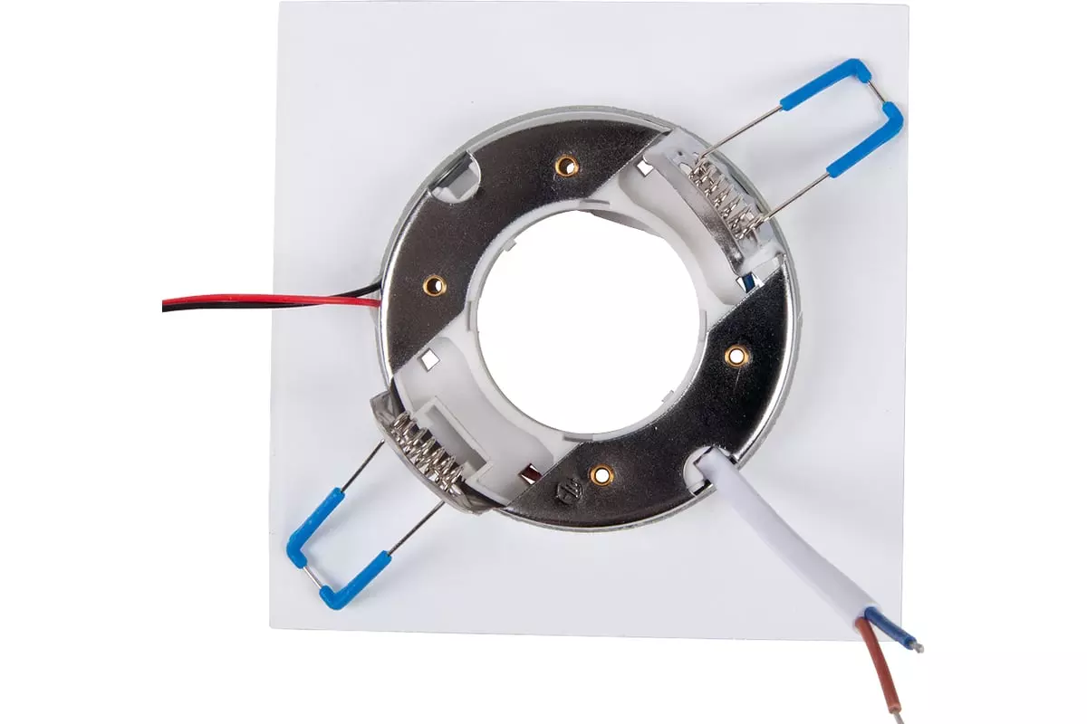 Точечный светильник встраиваемый GX53 с подсветкой матовый белый General 661318