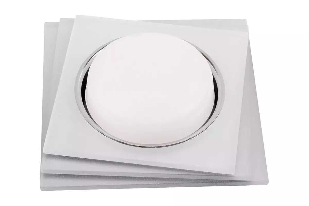 Точечный светильник встраиваемый GX53 с подсветкой матовый белый General 661318