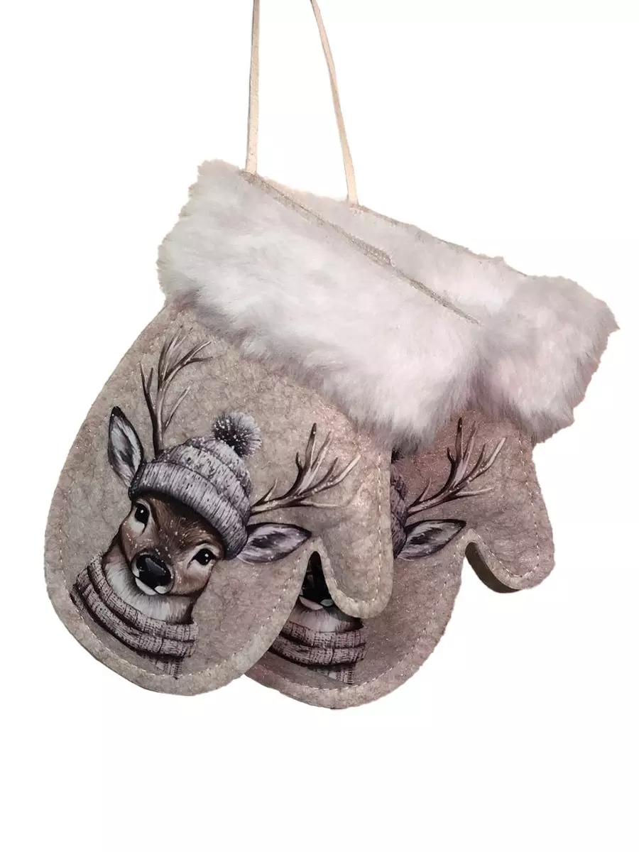 Новогоднее подвесное украшение из полиэстера / 10x1,2x14см 95266