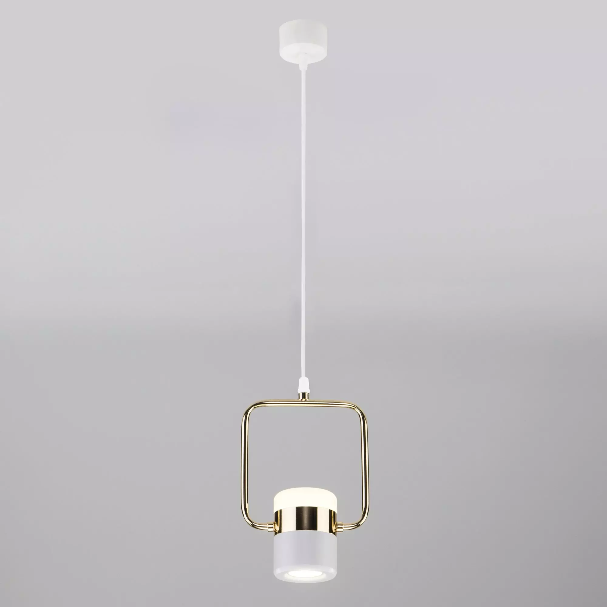 Светильник подвесной светодиодный Eurosvet 50165/1 LED золото/белый
