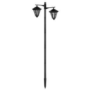 Садовый светильник на солнечной батарее, 2 LED, 140 cм, ERASF23-28