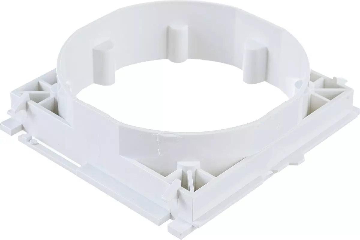 Суппорт для розетки 60 мм для кабель-канала ПВХ 100x50 мм белый