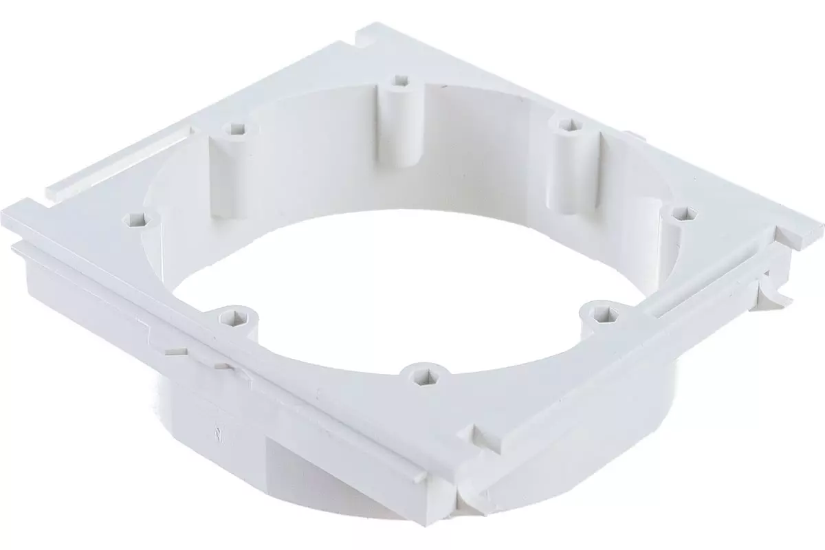 Суппорт для розетки 60 мм для кабель-канала ПВХ 100x50 мм белый