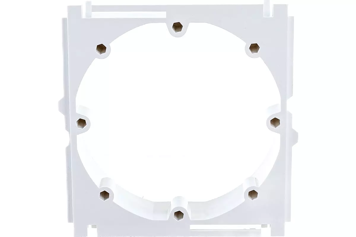 Суппорт для розетки 60 мм для кабель-канала ПВХ 100x50 мм белый