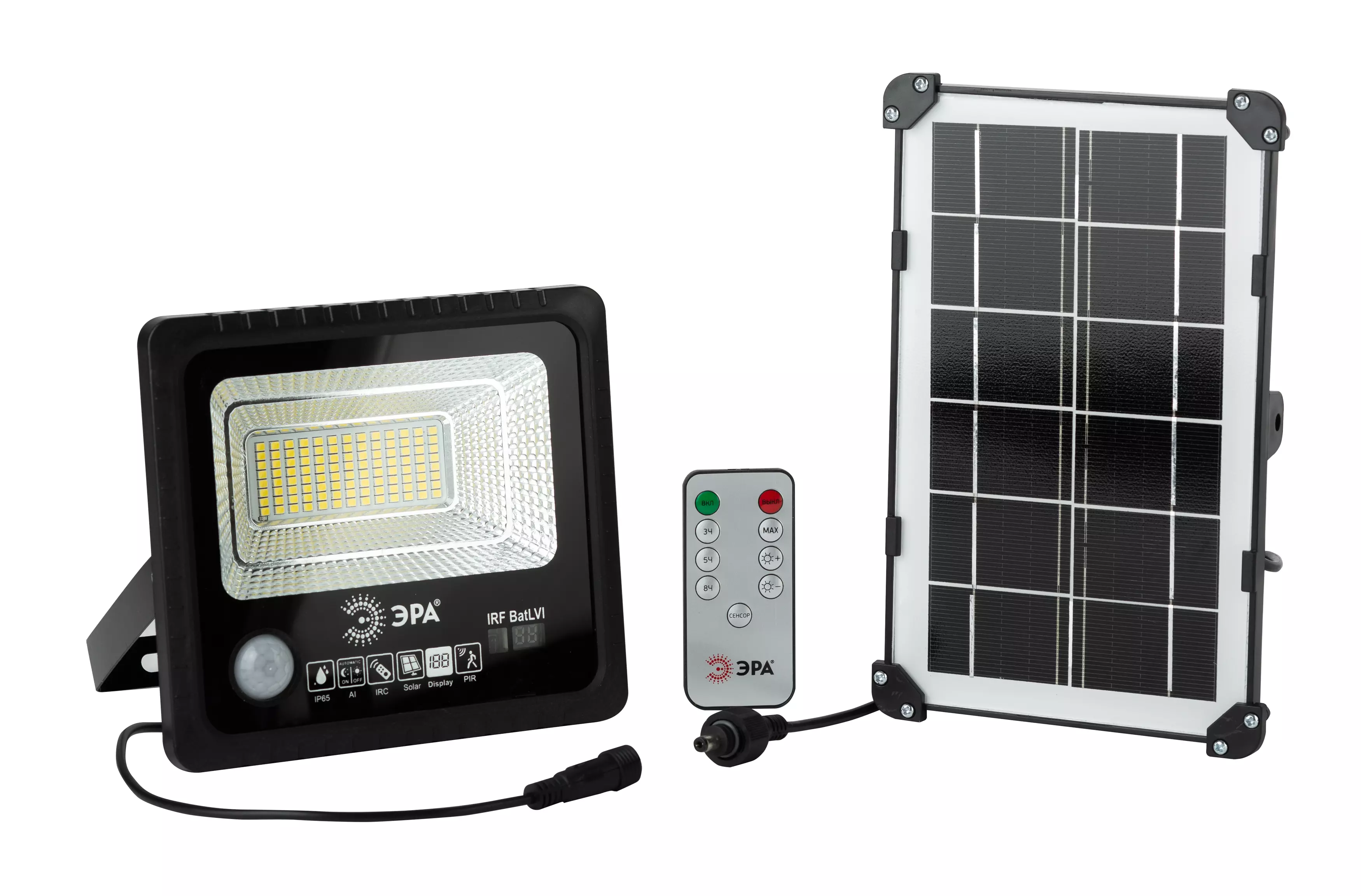 Прожектор светодиодный ЭРА на солнечных батареях 50Вт 5000K IP65 Б0049546
