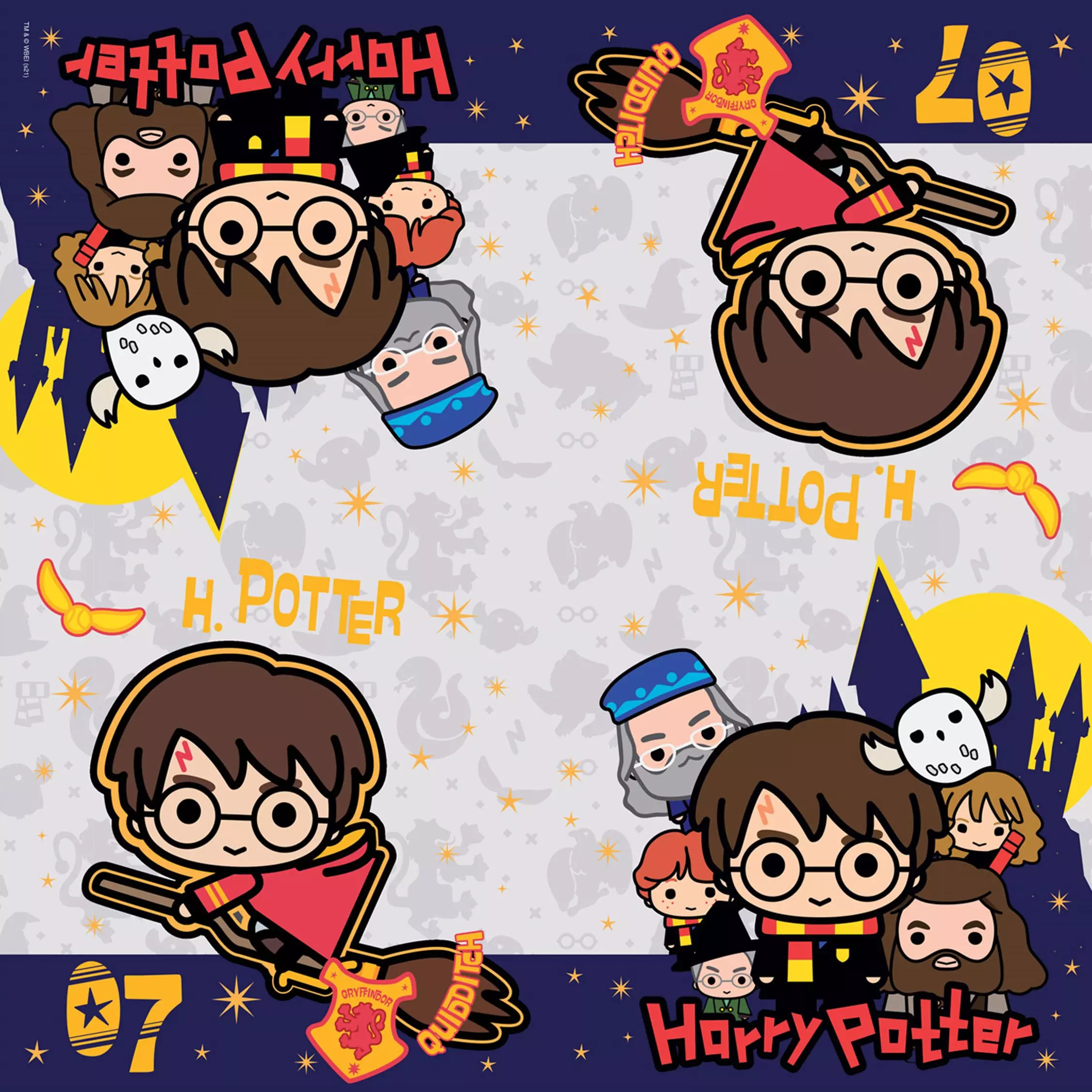 Салфетки бумажные трехслойные Harry Potter чиби 33*33 см, 20 шт  296125