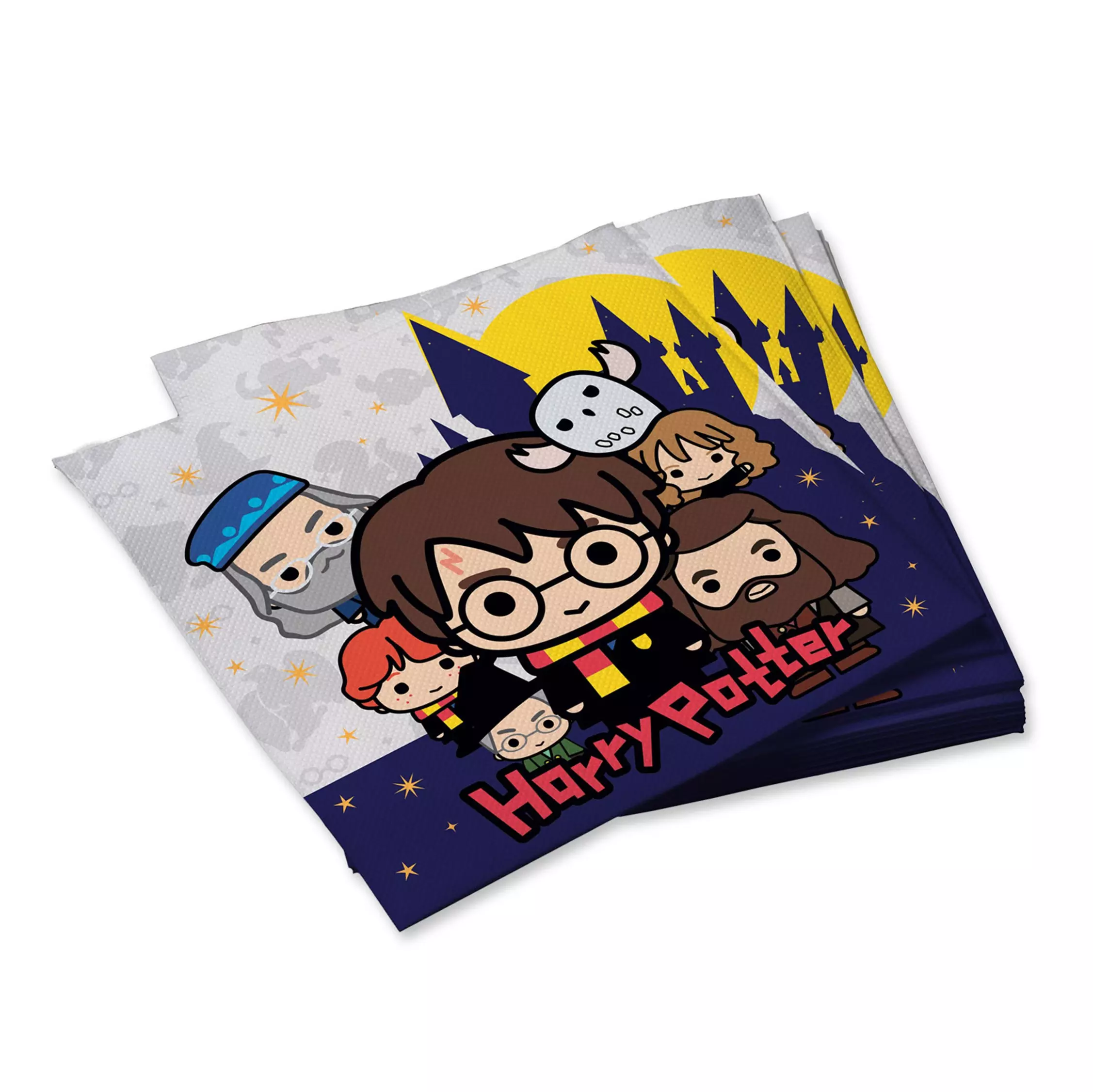 Салфетки бумажные трехслойные Harry Potter чиби 33*33 см, 20 шт 296125