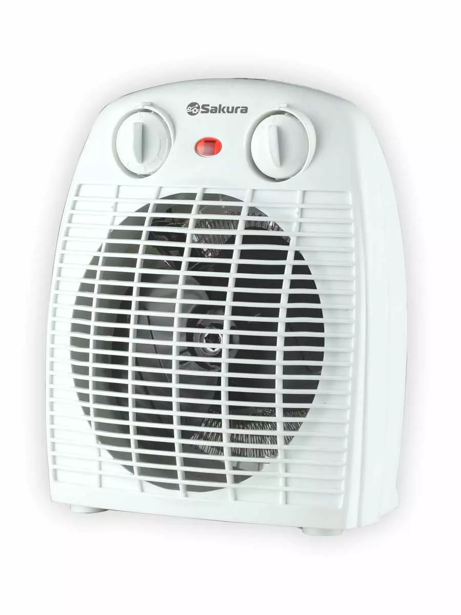 Тепловентилятор Sakura SA-0514W, 2000 Вт,  спиральный, белый